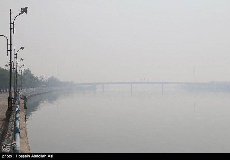 خوزستان| منبع آلودگی هوای آبادان دود هورالعظیم است