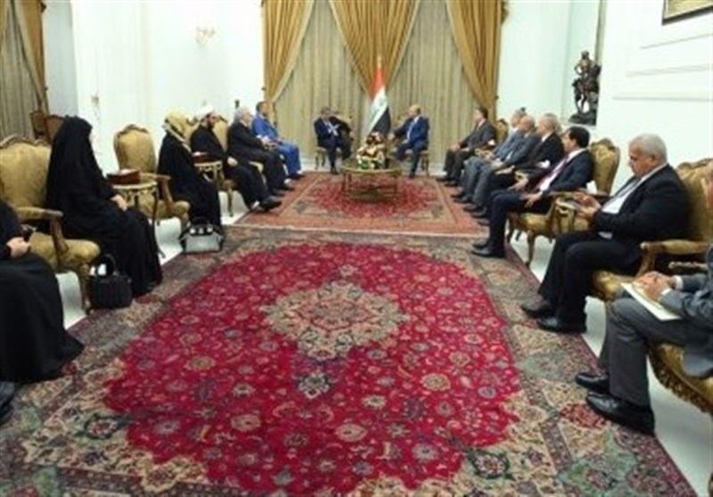 عراق| حمایت ائتلاف النصر از روند تشکیل دولت/ دیدار هیئتی از جریان صدر با برهم صالح