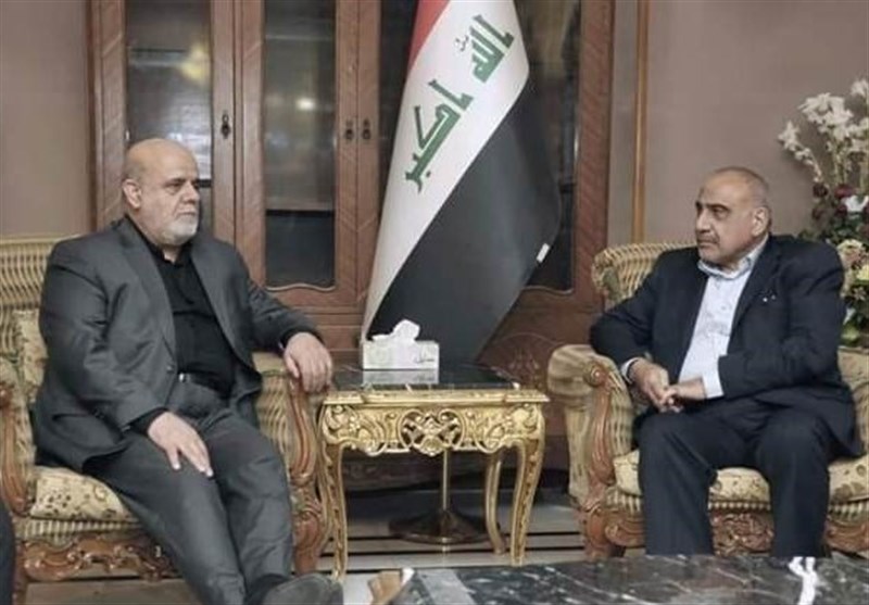 عراق| تاکید سفیر ایران بر حمایت از عراق در دیدار با عبدالمهدی