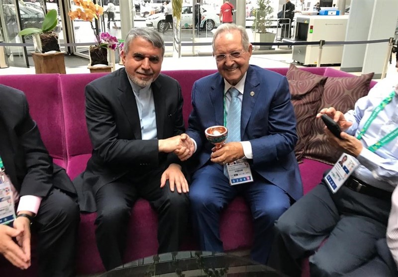 المپیک جوانان 2018| ملاقات صالحی امیری با رئیس فدراسیون جهانی تیراندازی