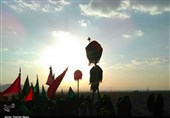 کرمان| ورود نمادین کاروان اسرای کربلا به شام به روایت تصویر
