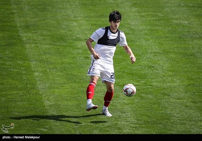 سردار آزمون در تمرین تیم ملی فوتبال ایران