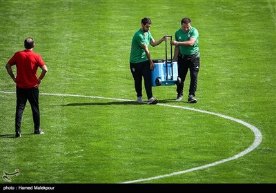 در حاشیه تمرین تیم ملی فوتبال ایران