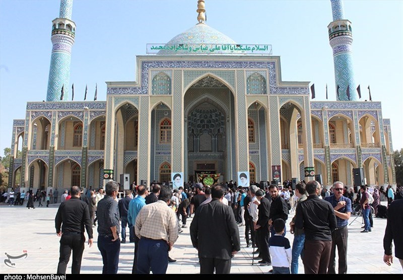 عزاداری مردم کاشان در آستان مقدس آقا علی عبّاس و سید محمّد(ع)+تصاویر