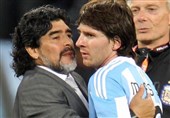 مارادونا: امیدوارم مسی مقابل ناپولی شب خوبی نداشته باشد!