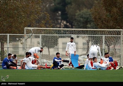 تمرین تیم ملی فوتبال ایران