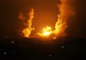 حمله جنگنده‌ها و توپخانه‌های رژیم صهیونیستی به قلب نوار غزه