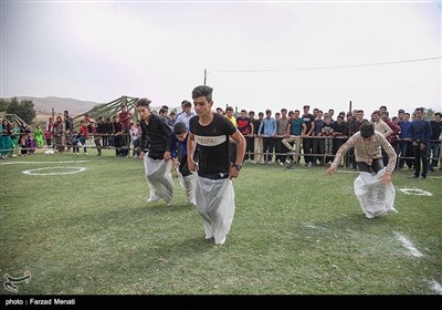 جشنواره بازیهای بومی محلی در روستای ماوا-کرمانشاه