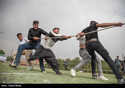 جشنواره بازیهای بومی محلی در روستای ماوا-کرمانشاه