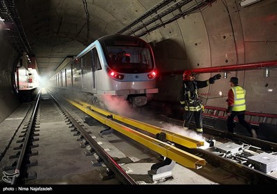 مانور حادثه در مترو -مشهد