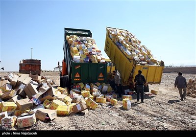 امحای کالای قاچاق - مشهد