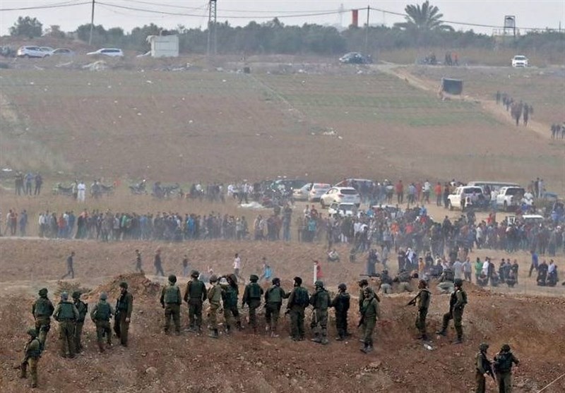فلسطین| زخمی شدن 241 نفر در حمله نظامیان صهیونیست به راهپیمایی بازگشت