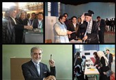 آغاز روند انتخابات پارلمانی افغانستان با حضور رهبران حکومت وحدت ملی+تصاویر