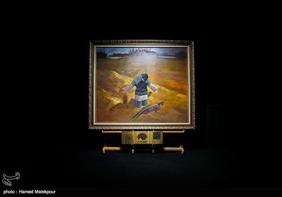 بازنمایی اثر نقاشی "توبه حر" در زیرگذر تئاترشهر