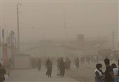 هوای شلمچه طوفانی شد+ تصویر