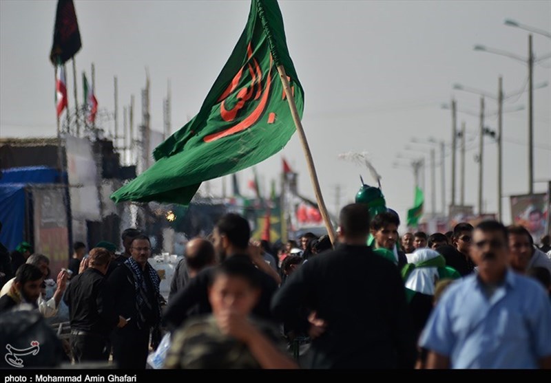 اهواز| نماهنگی از تجلی «حب الحسین یجمعنا» در مرز بین المللی چذابه+فیلم