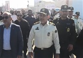 اربعین حسینی| فرمانده پلیس‌ راه‌آهن کشور از مرز شلمچه بازدید کرد