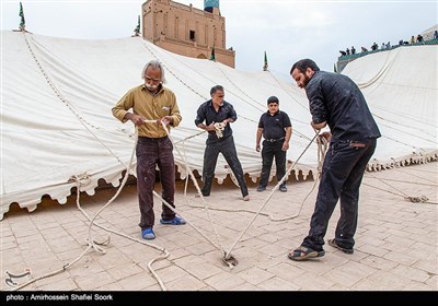 مراسم پوش کشی در مسجد جامع یزد 