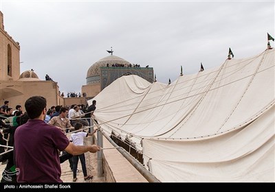 مراسم پوش کشی در مسجد جامع یزد 