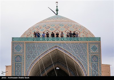 مراسم پوش کشی در مسجد جامع یزد 