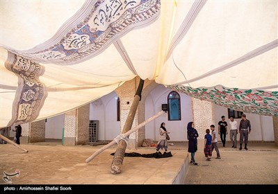 مراسم پوش کشی در مسجد جامع یزد 