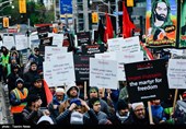 گزارش تسنیم از راهپیمایی اربعین در کانادا + عکس و فیلم