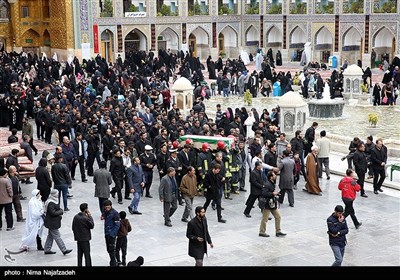 تشییع پیکر شهید آتش نشان -مشهد