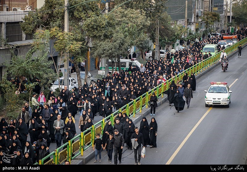 People of Tehran Hold Massive Arbaeen Procession