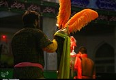 کاشان| مراسم تعزیه خوانی به مناسبت اربعین سالار شهیدان در نوش آباد+تصاویر