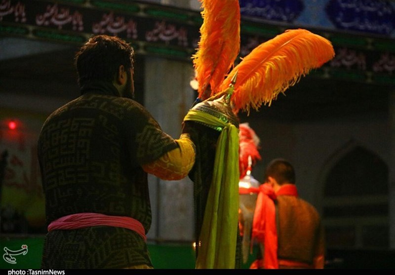 کاشان| مراسم تعزیه خوانی به مناسبت اربعین سالار شهیدان در نوش آباد+تصاویر