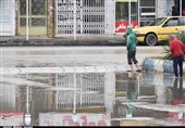 آبگرفتگی در معابر شهر کرمان به روایت تصویر