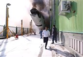 هواپیمای اسقاطی ماهان در فرودگاه امام آتش گرفت + عکس
