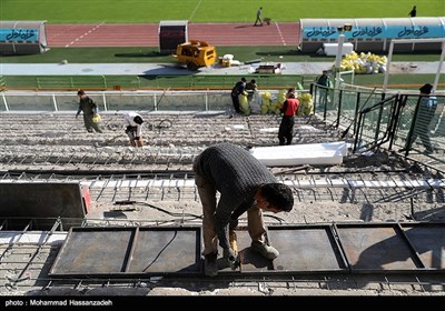 آماده سازی ورزشگاه آزادی برای فینال باشگاه های آسیا