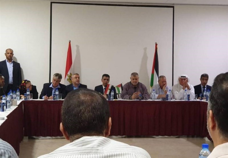 شرکت یک هیئت اطلاعاتی مصر در مراسم بزرگداشت شهدای حماس برای اولین بار+ عکس