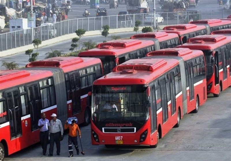 از سرگیری مجدد حرکت اتوبوس های قرمز رنگ  BRT در لاهور