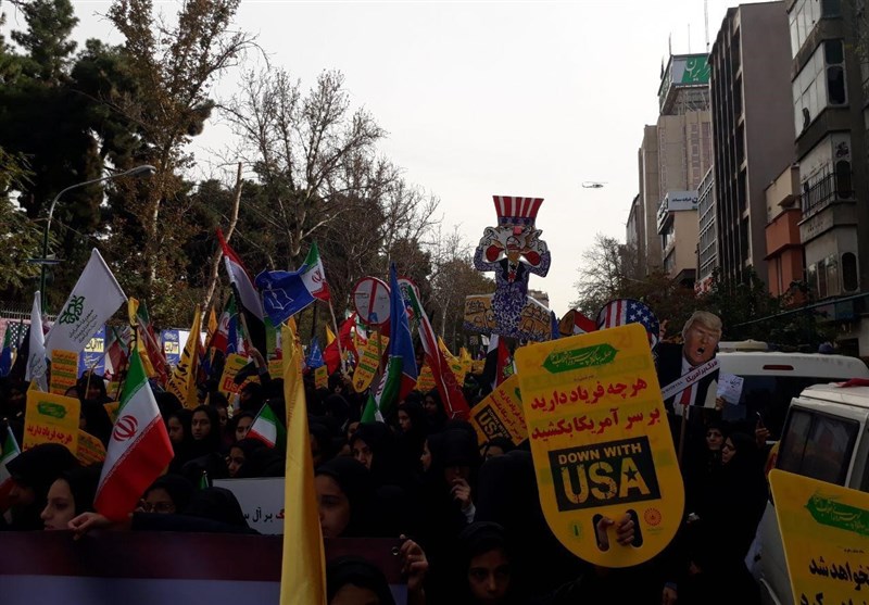ایران بھر میں امریکہ مردہ باد کے فلک شگاف نعرے