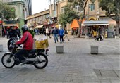 تاخت و تاز موتورسیکلتها در پیادهراه بوعلی همدان