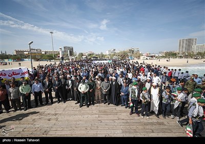 راهپیمایی 13 آبان - کیش