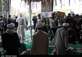 تشییع 3 شهید گمنام در ستاد ناجا
