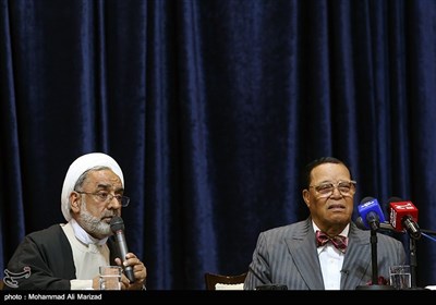 همایش افول آمریکا با حضور رهبر جنبش امت اسلام در آمریکا