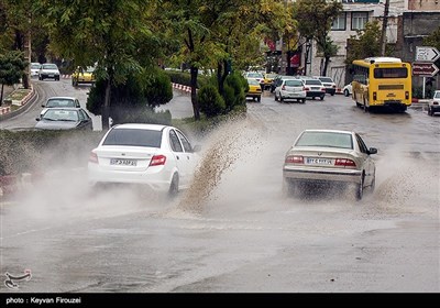 بارش باران و آبگرفتگی معابر -سنندج