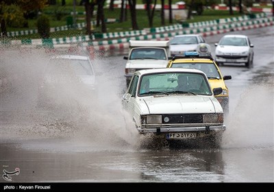بارش باران و آبگرفتگی معابر -سنندج