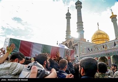 تشییع شهید مدافع حرم حجت‌الاسلام محمدحسن دهقانی- قم