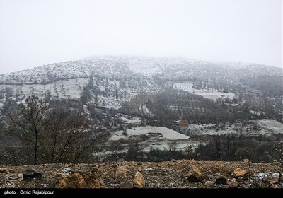 بارش برف در ییلاقات رحیم آباد گیلان