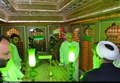 آستان مقدس حضرت علی ابن امام محمد باقر (ع) غباررویی و عطرافشانی شد+تصاویر