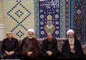 عزاداری آخر صفر در بیت آیتالله جوادی آملی به روایت تصویر