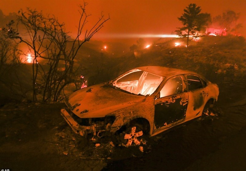 آتش‌سوزی کالیفرنیا با 9 کشته و 300 هزار آواره + تصاویر