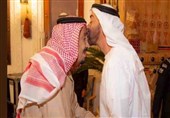 دیدار بن زاید با پادشاه عربستان در حضور بن‌ سلمان