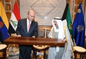 دیدار رئیس‌جمهور عراق و امیر کویت