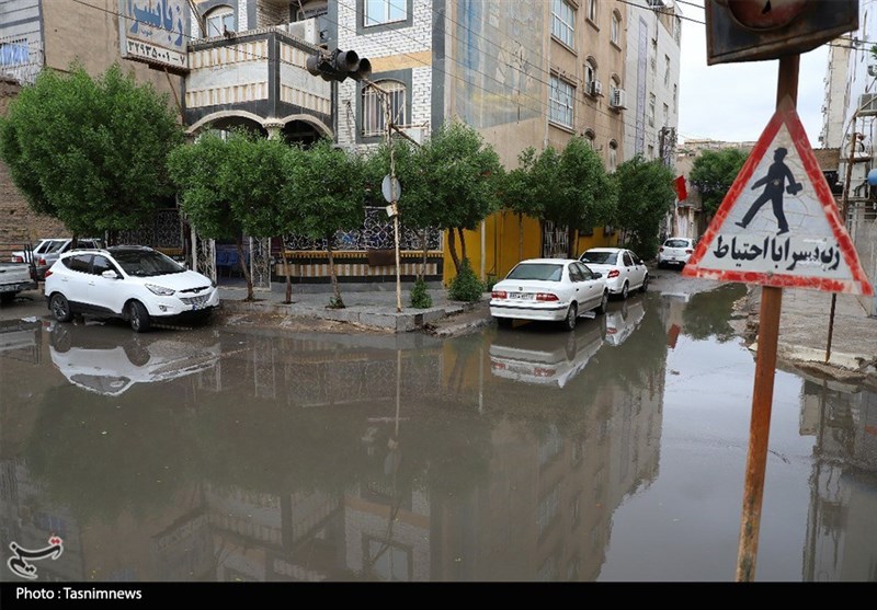 خوزستان| احتمال بارندگی در مسجدسلیمان و جاری شدن سیل در سطح شهر